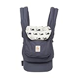 Ergobaby Babytrage Original Marine, 3-Positionen Ergonomische Babytragetasche Kindertrage, Baby Tragesystem von 5.5 bis 20kg